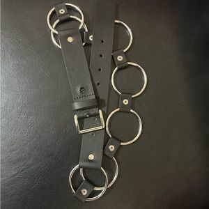 Michael Kors Black and Silver Belt